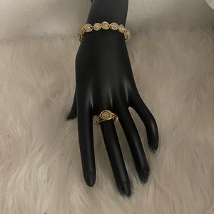 Rose Quartz Ring and bracelet